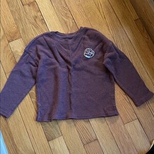 Cat & Jack Burgundy Long Sleeve Tee